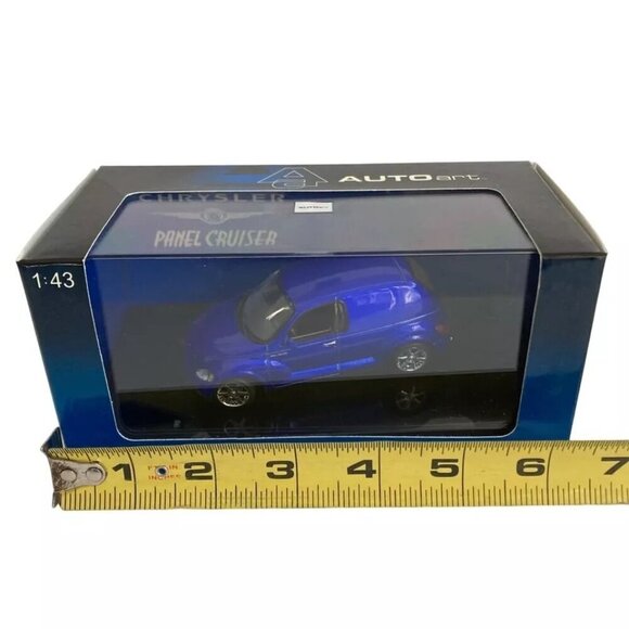 Autoart Chrysler Panel Cruiser Diecast Car 51531 Metallic Blue 1/43 Scale PT NEW - Picture 2 of 5
